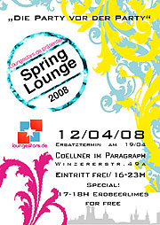 Spring Lounge im Coellern im Paragraphg am 12.04.2008
